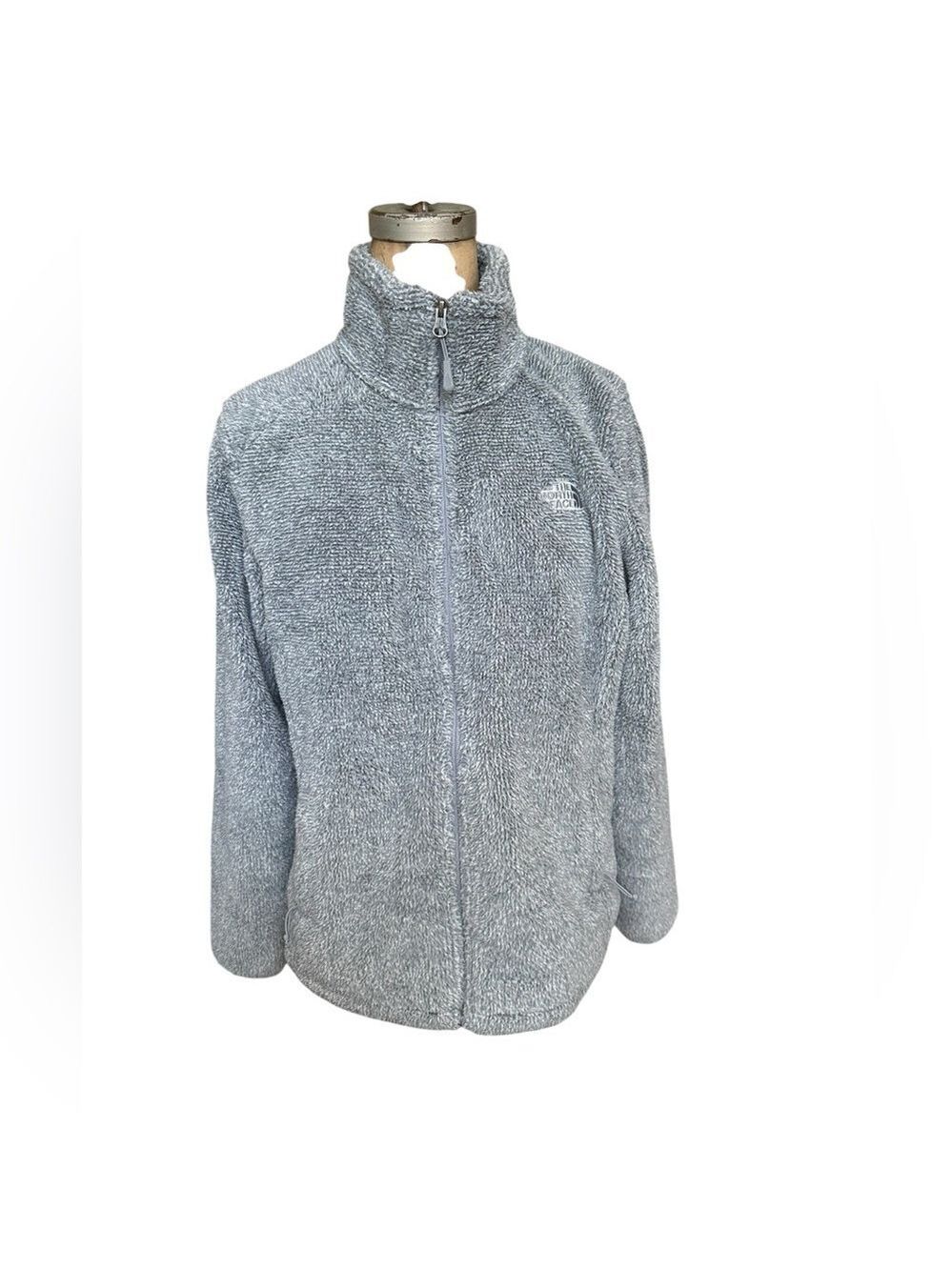 The North Face Women’s Full Zip Fleece Jacket Size L Gray Gorpcore Athleisure